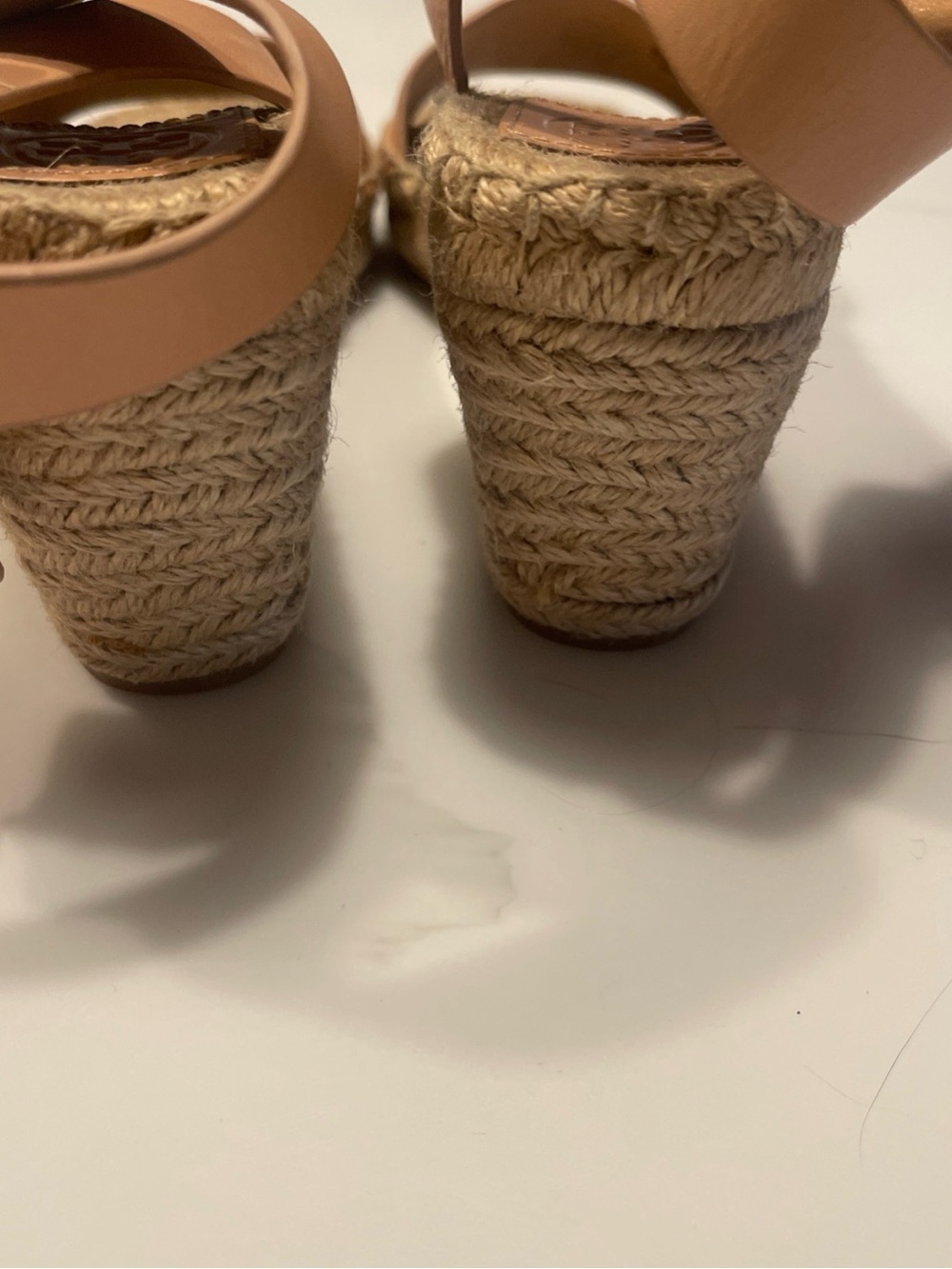 Tory Burch Tan Leather Espadrille Ankle-Strap Sandals - Picture 6 of 12